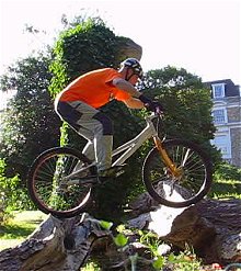 mountain biking and biketrial skills