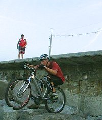 mountain biking and biketrial skills