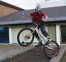 mountain biking and biketrial skills