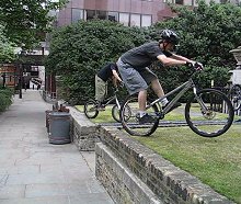 mountain biking and biketrial skills