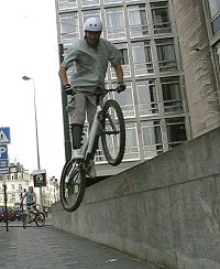 mountain biking and biketrial skills