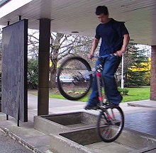 mountain biking and biketrial skills