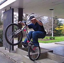 mountain biking and biketrial skills