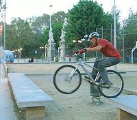 mountain biking and biketrial skills