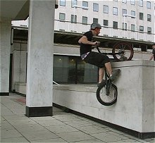 mountain biking and biketrial skills