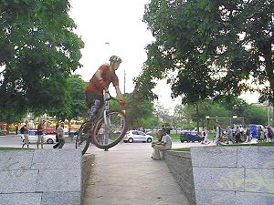 mountain biking and biketrial skills