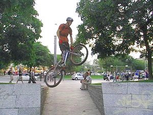 mountain biking and biketrial skills