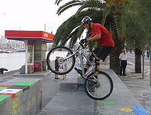 mountain biking and biketrial skills