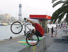 mountain biking and biketrial skills