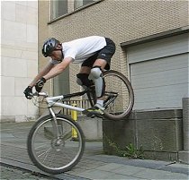 mountain biking and biketrial skills