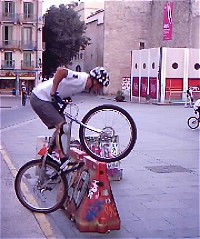 mountain biking and biketrial skills