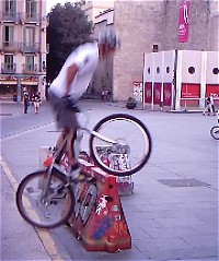 mountain biking and biketrial skills