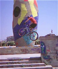 mountain biking and biketrial skills