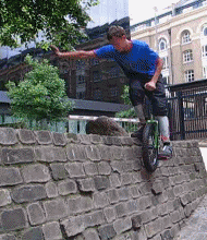 unicycle trials video