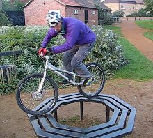 mountain biking and biketrial skills