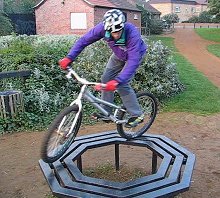 mountain biking and biketrial skills