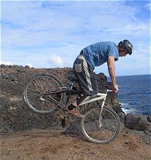 mountain biking and biketrial skills