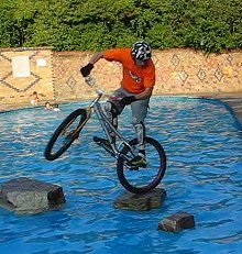 mountain biking and biketrial skills