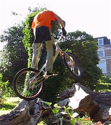 mountain biking and biketrial skills