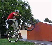 mountain biking and biketrial skills