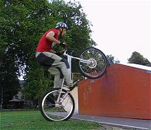 mountain biking and biketrial skills