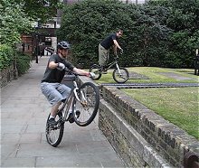 mountain biking and biketrial skills