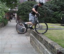 mountain biking and biketrial skills