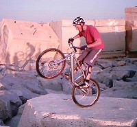 mountain biking and biketrial skills