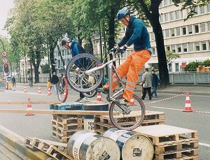 mountain biking and biketrial skills