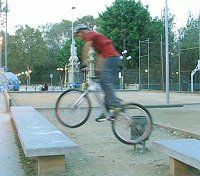 mountain biking and biketrial skills