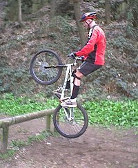 mountain biking and biketrial skills