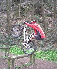 mountain biking and biketrial skills