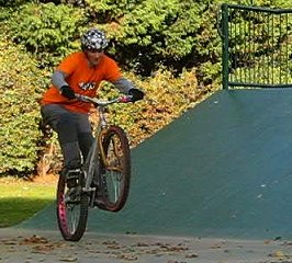 mountain biking and biketrial skills