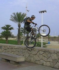 mountain biking and biketrial skills