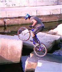 mountain biking and biketrial skills