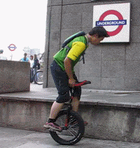 unicycle trials video