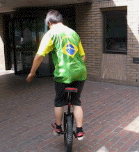 unicycle trials video