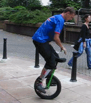 unicycle trials video